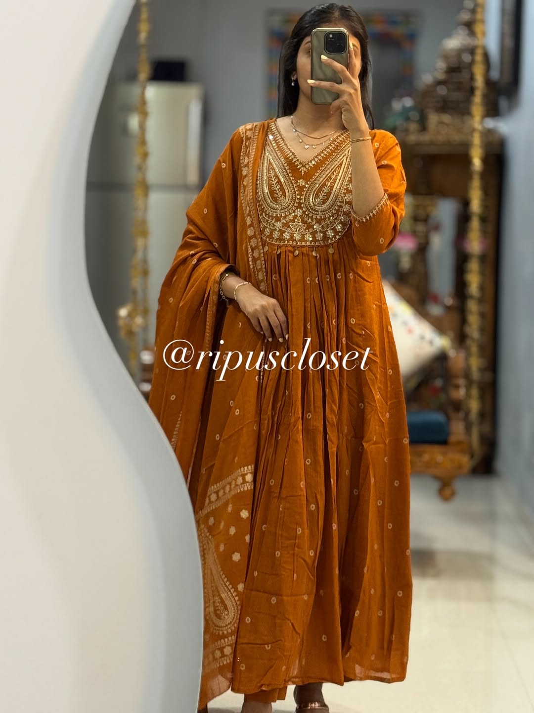 Amber Noor Embroidered Anarkali Set