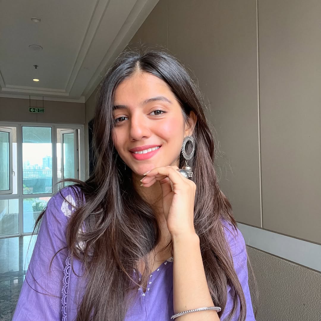 Pruple Cotton Flared Women Suit